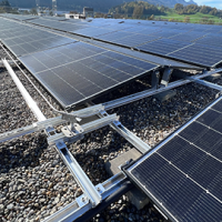 Solaranlage mit Seilsicherungssystem